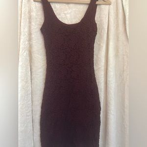 Lace floral body on dress - size s